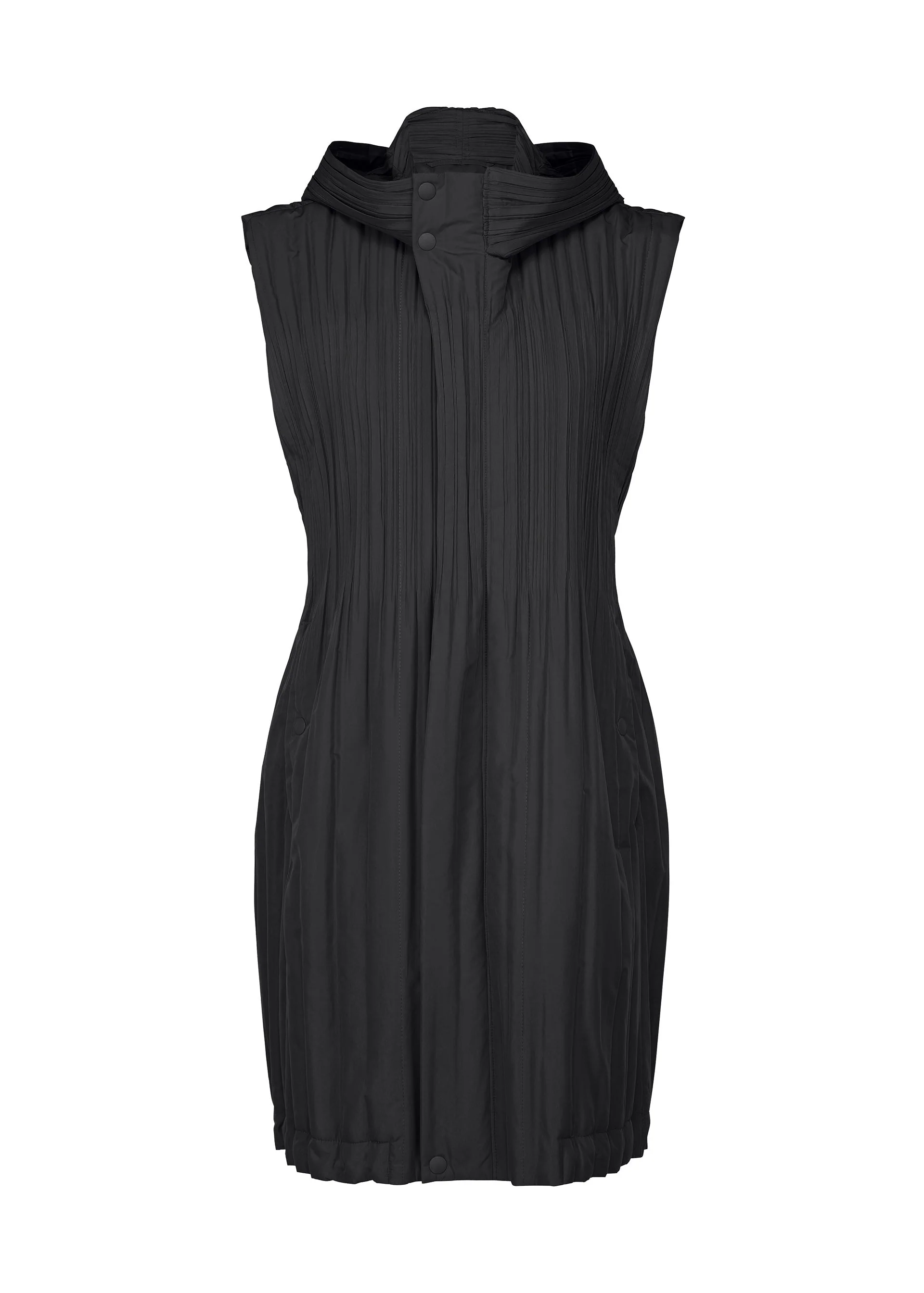 PADDED PLEATS COAT